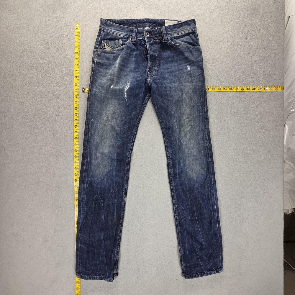 Diesel Jeans Mens‎ 29x32 Blue Darron Regular Slim Tapered Button Fly 0RM80